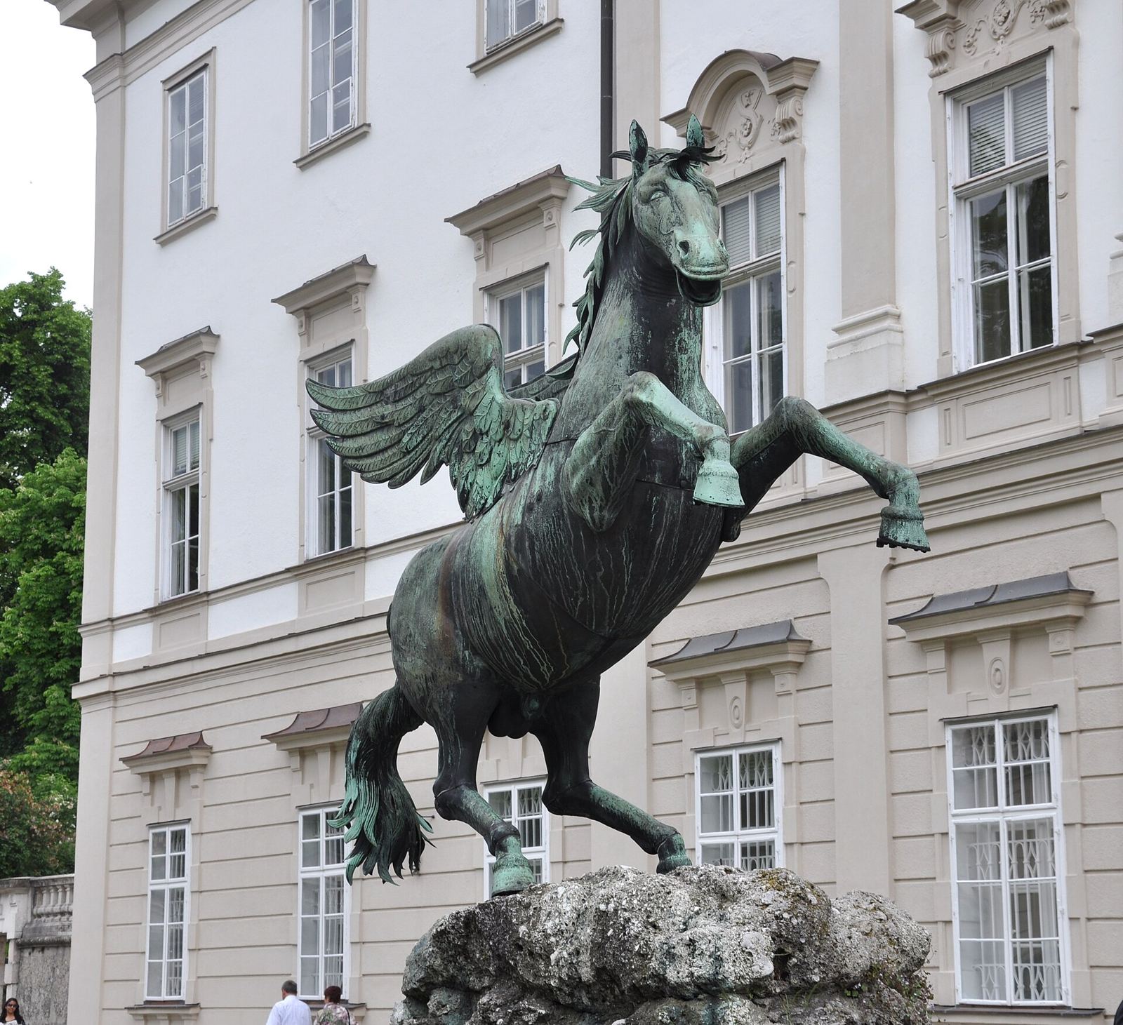 Fuente de Pegaso en los Jardines Mirabell del Palacio Mirabell de Salzburgo
