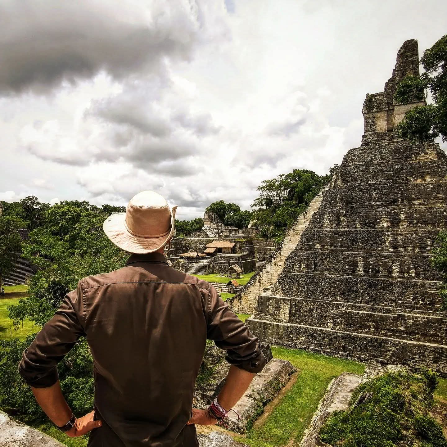 Luis Tobajas at Tikal, Guatemala