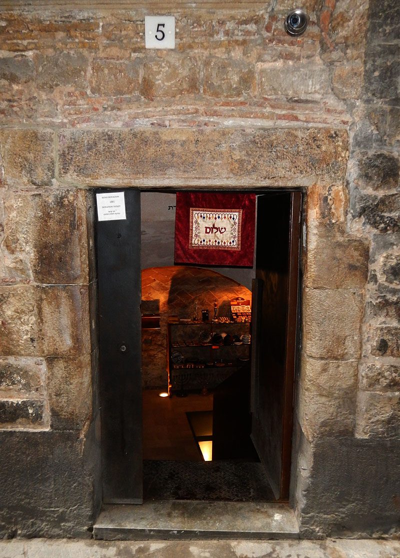 Interior de la Sinagoga Mayor de Barcelona, en el barrio de El Call