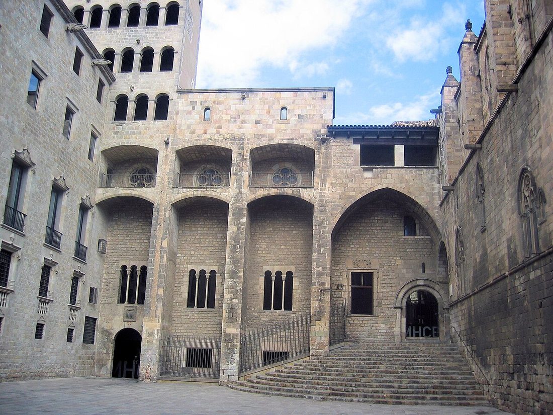 Plaça del Rei, plaza medieval del Barrio Gótico de Barcelona